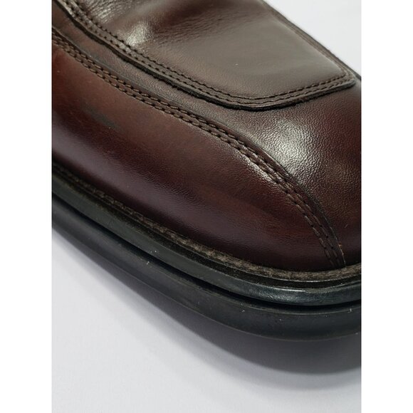 Johnson & Murphy 209300 Brown Oxford Men Lace Up Loafers Size 10.5M J&M